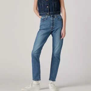 NWT Levi’s 501‎ Skinny Jeans in Blue Size 25 x 28